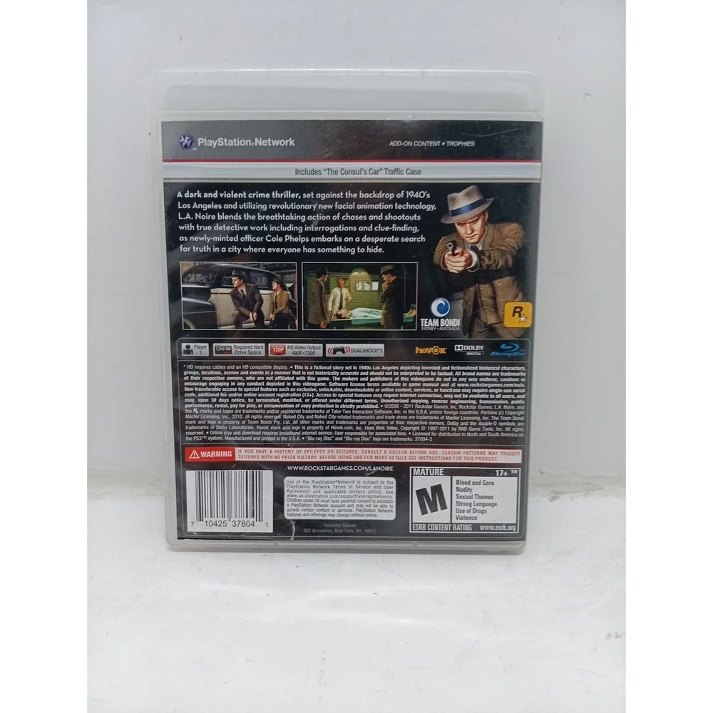 L.A. Noire (Sony PlayStation 3, 2011)
